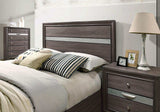 Chrissy Gray 5pc Queen Bedroom Set (1 Nightstand) - Ornate Home