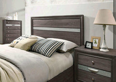 Chrissy Gray 5pc Queen Bedroom Set (2 Nightstands) - Ornate Home