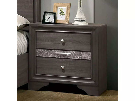 Chrissy Gray Nightstand - Ornate Home