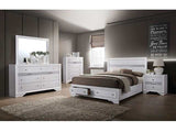 Chrissy White Eastern King Bed - Ornate Home