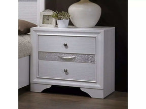 Chrissy White Nightstand - Ornate Home