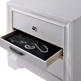 Chrissy White Nightstand - Ornate Home