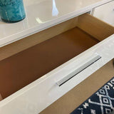 Christie White High Gloss Lacquer Dresser - Ornate Home