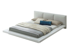 Christie White High Gloss Lacquer Queen Bed - Ornate Home