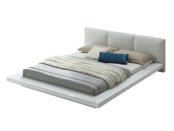 Christie White High Gloss Lacquer Queen Bed - Ornate Home