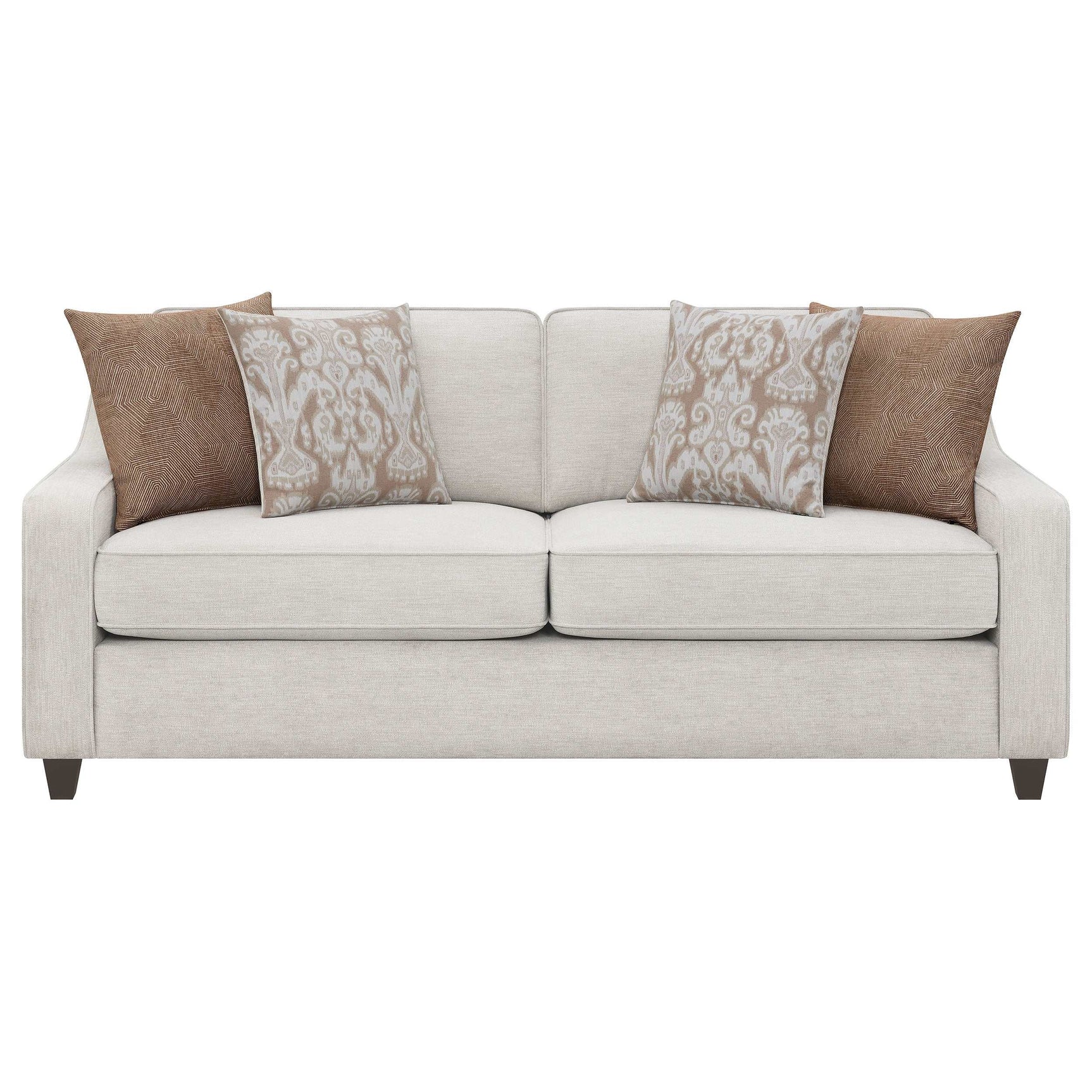 Christine Beige 2 Pc Sofa Set - Ornate Home