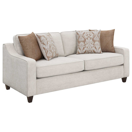 Christine Beige 3 Pc Sofa Set - Ornate Home