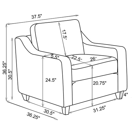 Christine Beige 3 Pc Sofa Set - Ornate Home