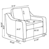 Christine Beige Chair - Ornate Home