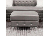 Ciabattoni Gray Ottoman - Ornate Home