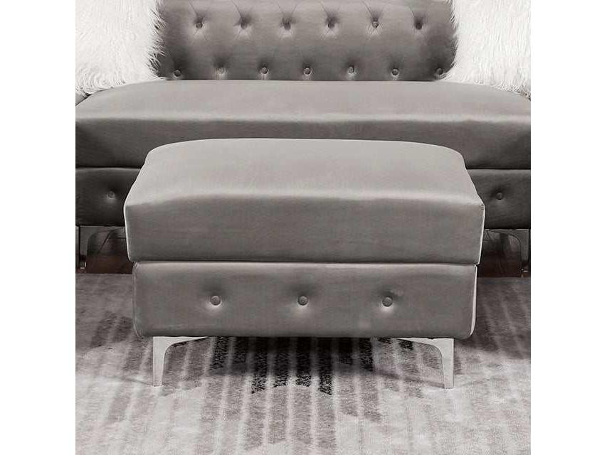 Ciabattoni Gray Ottoman - Ornate Home