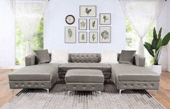 Ciabattoni Gray U Shape Sectional Sofa - Ornate Home