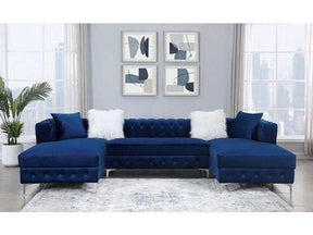 Ciabattoni Navy U Shape Sectional Sofa - Ornate Home