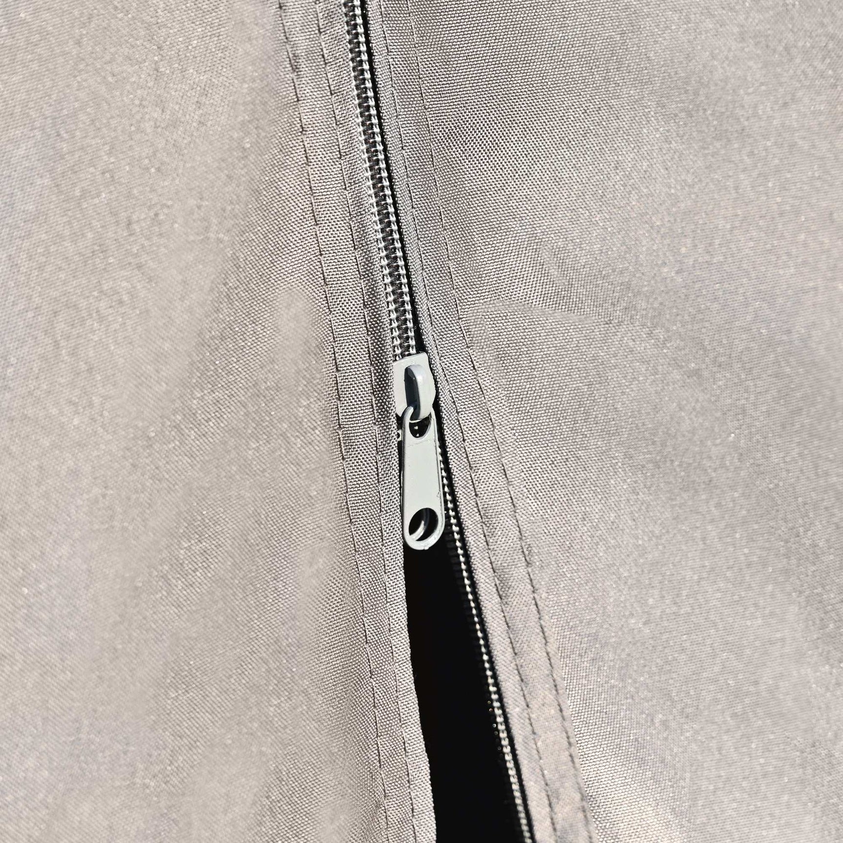 Cibola Rattan Outdoor Swing Bed with Adjustable Curtains Gray - Ornate Home