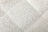 Cinder Boucle Accent Chair with Ottoman White - Ornate Home