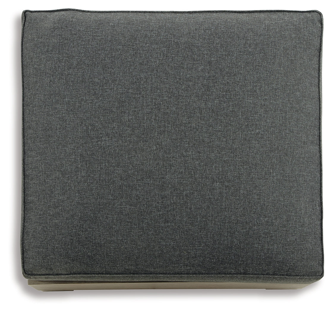 Citrine Park Brown & Charcoal Outdoor Ottoman - Ornate Home