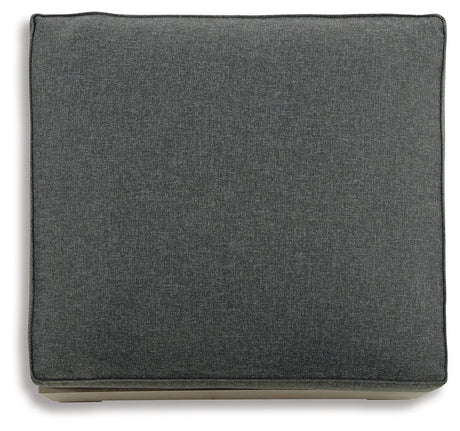 Citrine Park Brown & Charcoal Outdoor Ottoman - Ornate Home