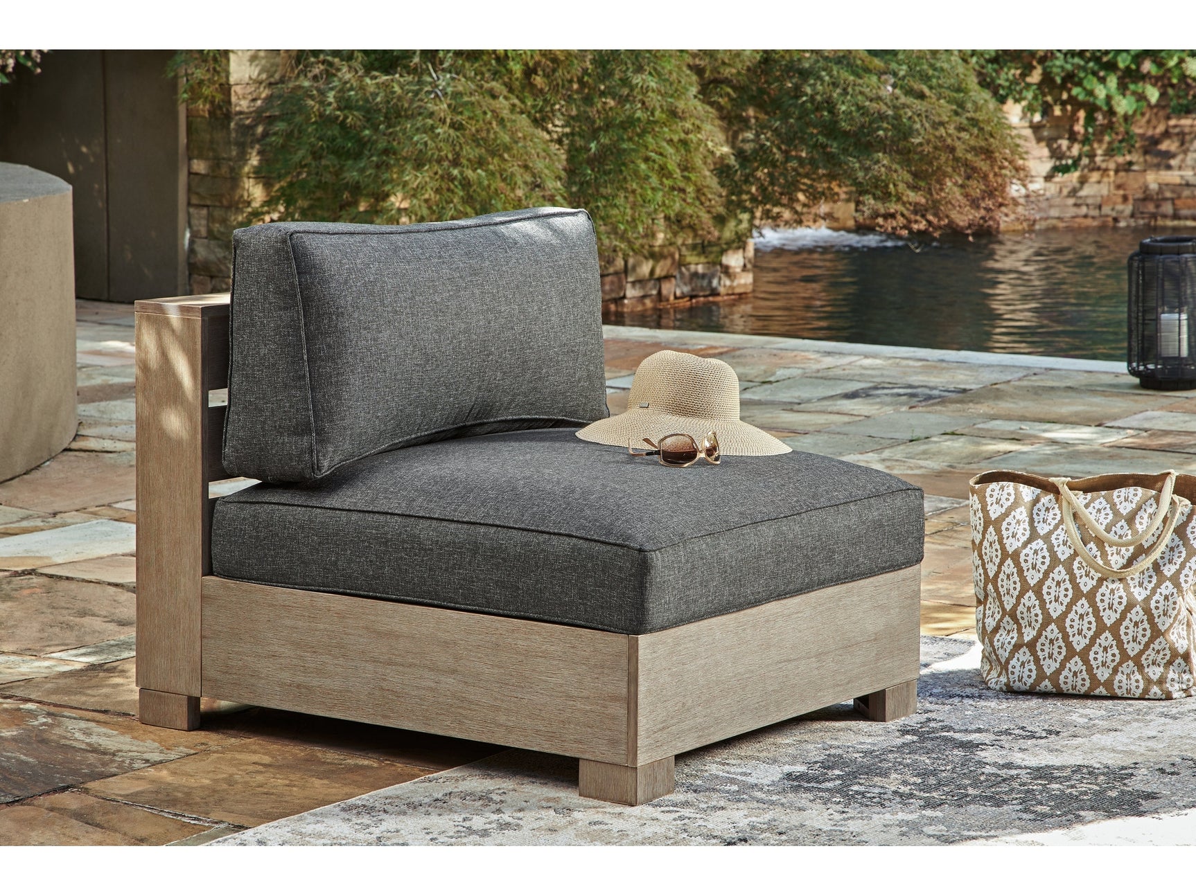 Citrine Park Outdoor Armless Chair P660-846 - Ornate Home