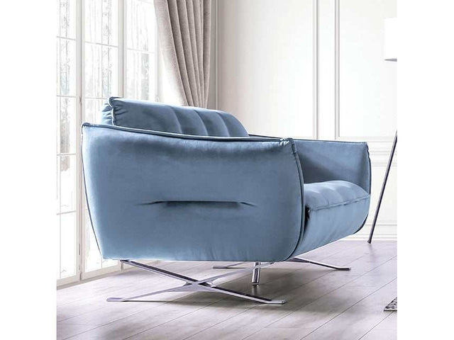Civellutino Light Blue Loveseat - Ornate Home