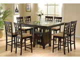Clanton Cappuccino 7pc Square Dining Set - Ornate Home
