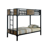 Clapton Black Full/Full Bunk Bed - Ornate Home