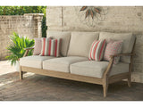 Clare View Beige Outdoor Sofa w/ Cushion - Ornate Home