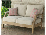 Clare View Outdoor Loveseat w/ Cushion - Ornate Home