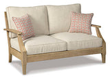 Clare View Outdoor Loveseat w/ Cushion - Ornate Home