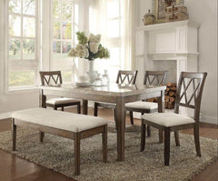 Claudia Beige & Salvage Brown Side Chair (Set of 2) - Ornate Home