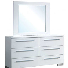 Clementine White & Gray Queen Panel Bedroom Set / 4pc - Ornate Home