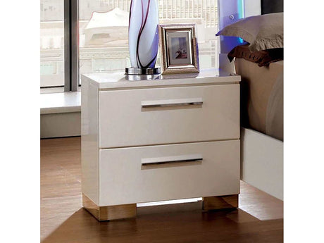 Clementine White Nightstand - Ornate Home