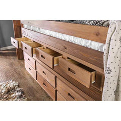 Cleo Mahogany Twin Captain Bed - Ornate Home