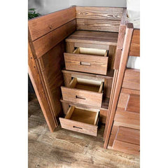 Cleo Mahogany Twin Captain Bed - Ornate Home