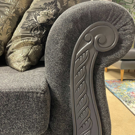 Clifton Dark Gray Sofa & Loveseat / 2pc - Ornate Home