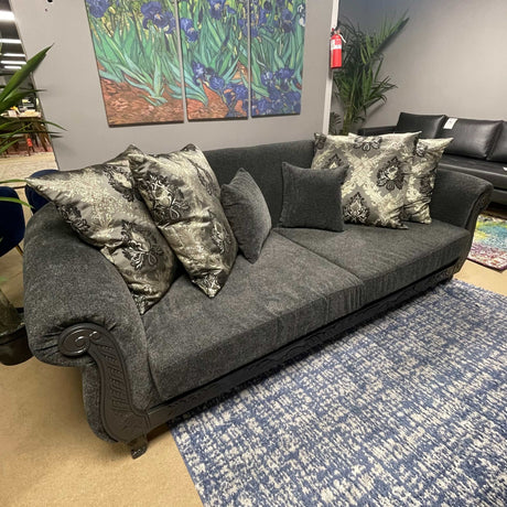 Clifton Dark Gray Sofa & Loveseat / 2pc - Ornate Home