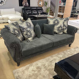 Clifton Dark Gray Sofa & Loveseat / 2pc - Ornate Home