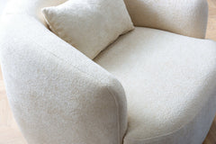 Cloe Ivory Boucle Armchair - Ornate Home