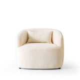 Cloe Ivory Boucle Armchair - Ornate Home