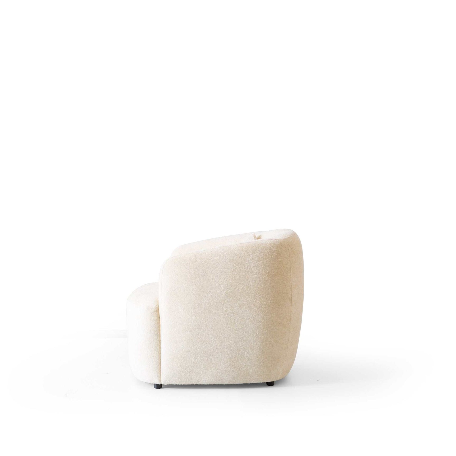Cloe Ivory Boucle Armchair - Ornate Home
