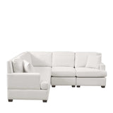Coachella L-Shaped Sofa with Swiveling Recliner Chair - Ornate Home