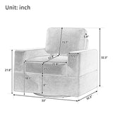 Coachella L-Shaped Sofa with Swiveling Recliner Chair - Ornate Home