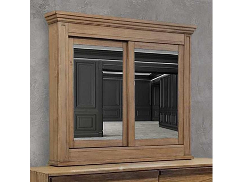 Coimbra Rustic Natural Tone Cabinet Mirror - Ornate Home