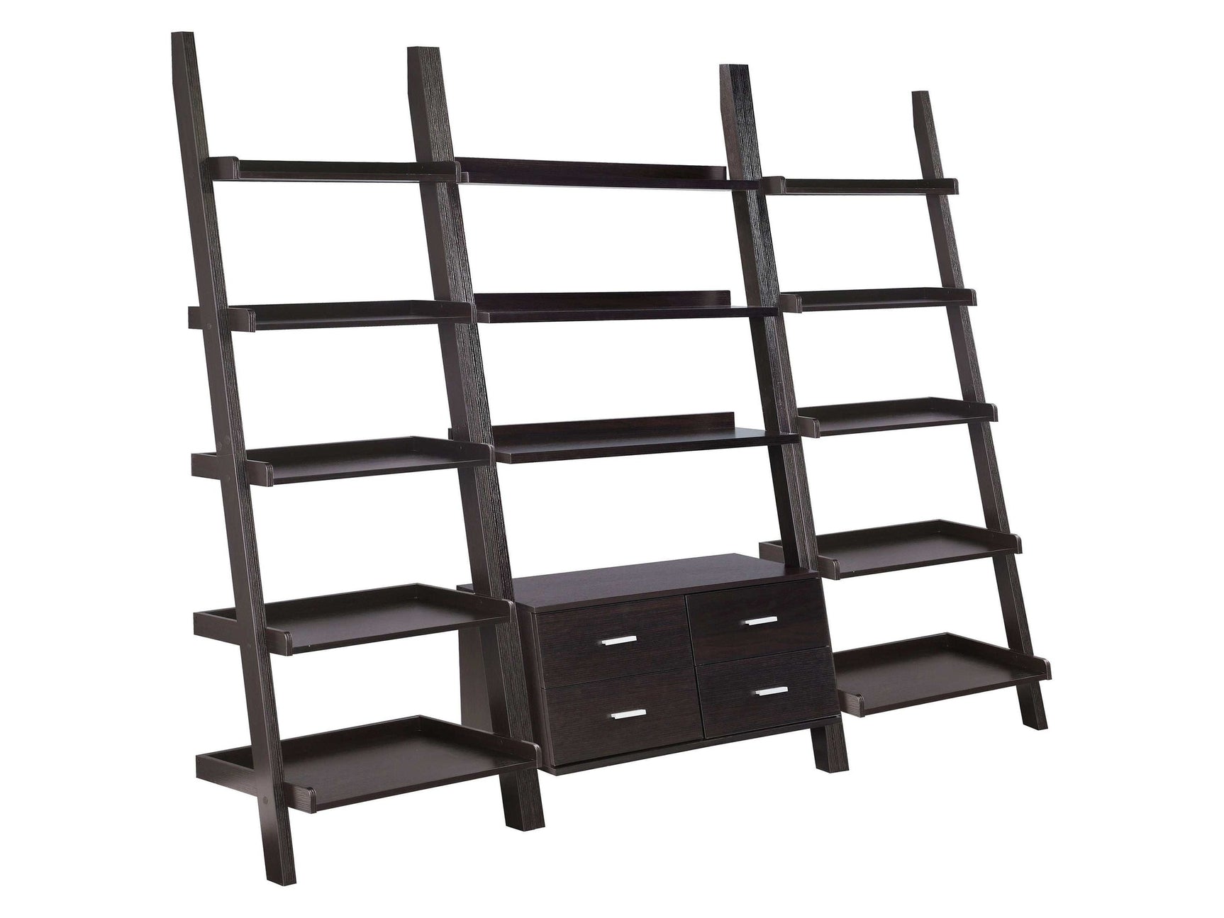 Colella Cappuccino 3 Pc Bookcase Set - Ornate Home