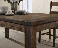 Coleman Rustic Golden Brown 9 Pc Dining Set - Ornate Home