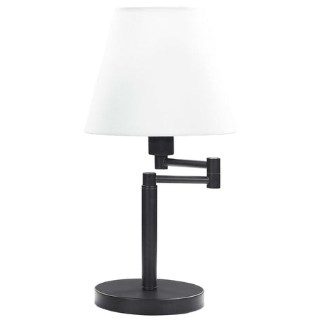Colombe Matte Black / Off White Table Lamp - Ornate Home