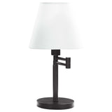 Colombe Matte Black / Off White Table Lamp - Ornate Home
