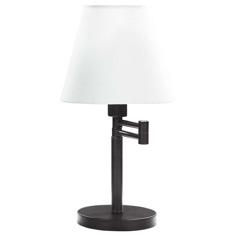 Colombe Matte Black / Off White Table Lamp - Ornate Home