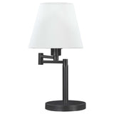 Colombe Matte Black / Off White Table Lamp - Ornate Home