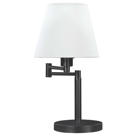 Colombe Matte Black / Off White Table Lamp - Ornate Home