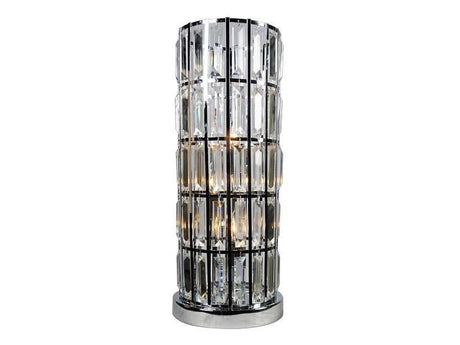 Column Nickel Table Lamp - Ornate Home